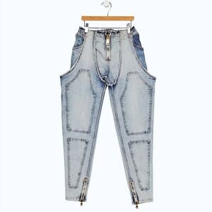 Balmain | Garter Cut Blue Jeans